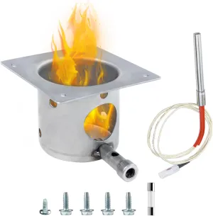 JZW-Shop Fire Burn Pot and Hot Rod Ignitor kit Replacement for Traeger, Pit boss Pellet Grill, Fire Pot with Screws and Fuse, Grill Replacement Parts