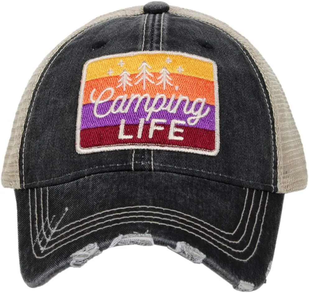 KATYDID Camping Life Baseball Hat - Trucker Hat for Women - Stylish Cute Ball Cap