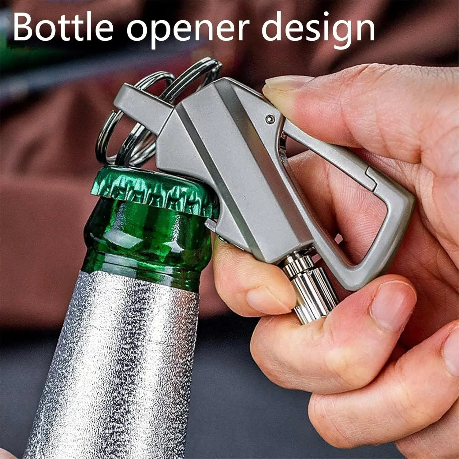 Keychain Lighter Kerosene Refillable for Outdoor Hikers Campers Waterproof Matches Lighter Portable Push - Pull Buckle Design(2-Pack 1)