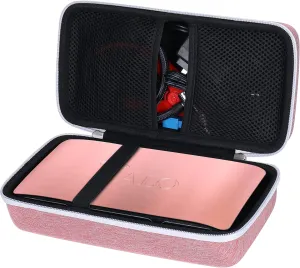 khanka Hard Travel Case Replacement for Halo Bolt 58830/57720 / Air 58830 / ACDC Max 55500 mWh Portable Emergency Power Kit, Portable Phone Laptop Charger, Case Only (Pink)