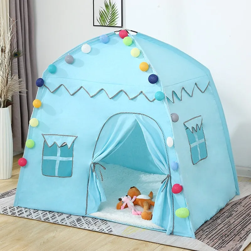 Kids Play Tent for Baby Game House Portable Collapsible Princess Castle Children Tent Birthday Holiday Gifts for Boys and Girls
