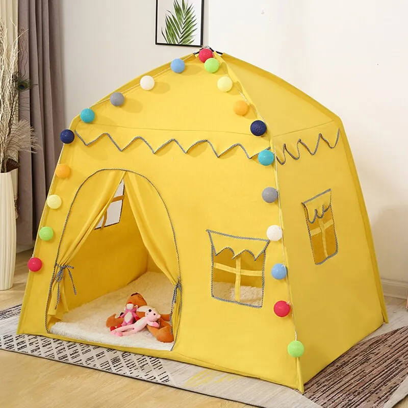 Kids Play Tent for Baby Game House Portable Collapsible Princess Castle Children Tent Birthday Holiday Gifts for Boys and Girls