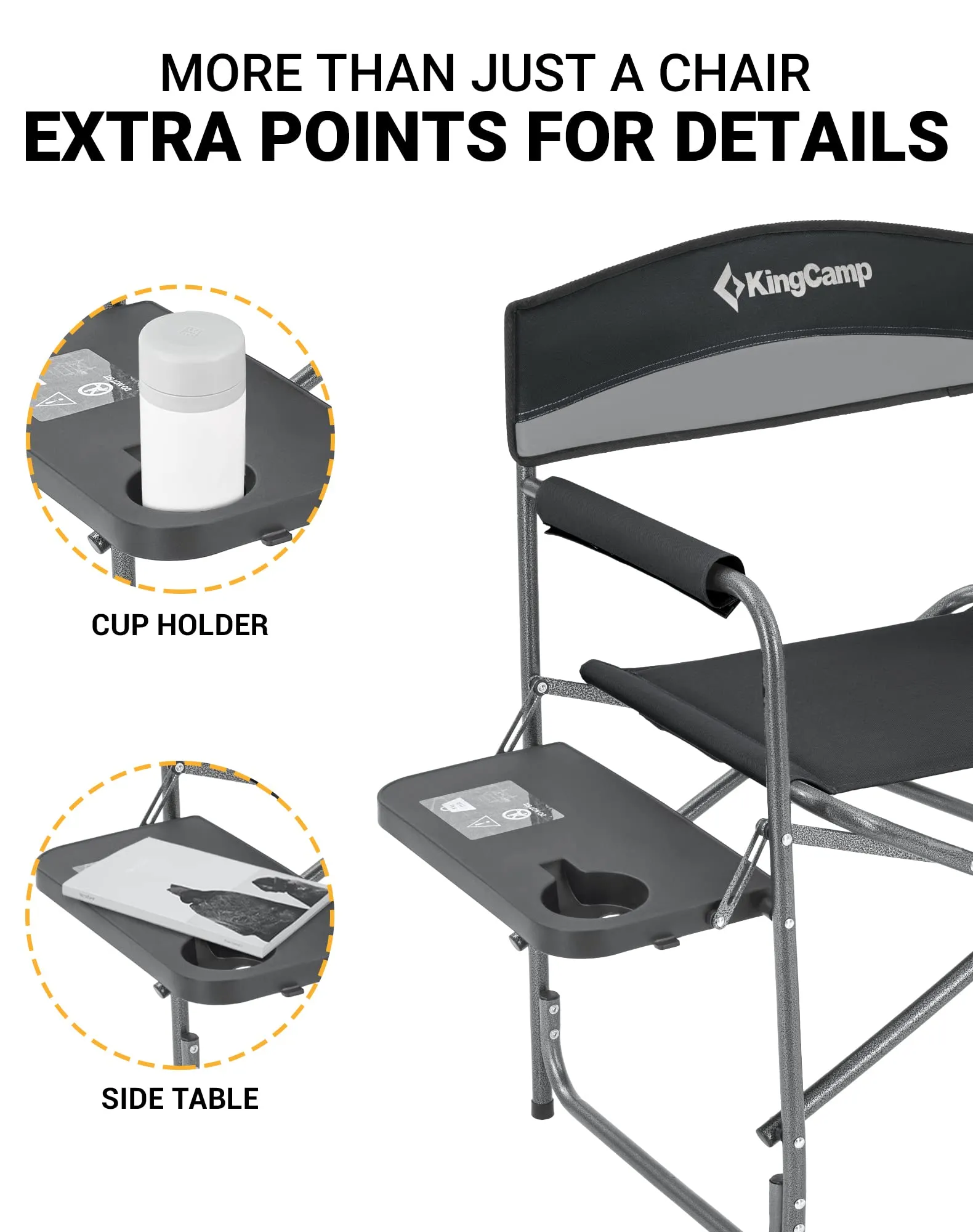 KingCamp Comfort Folding Director's Chair