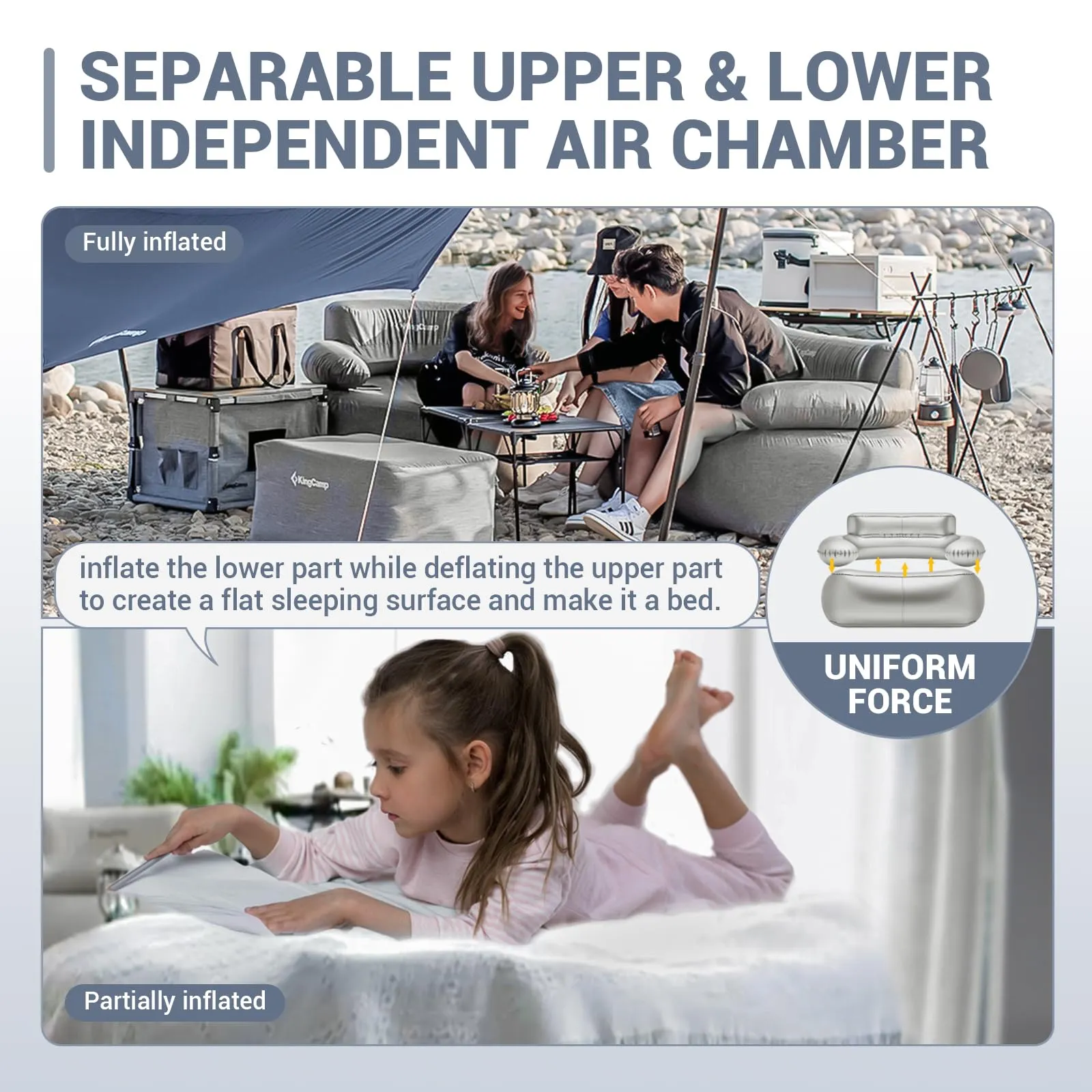 KingCamp Inflatable Sofa Set