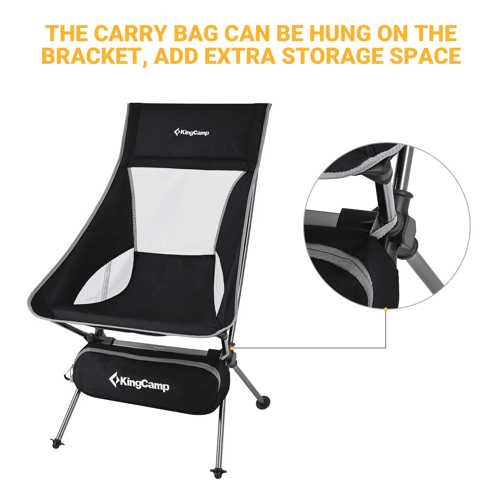 KingCamp Ultralight Highback Camping Chair