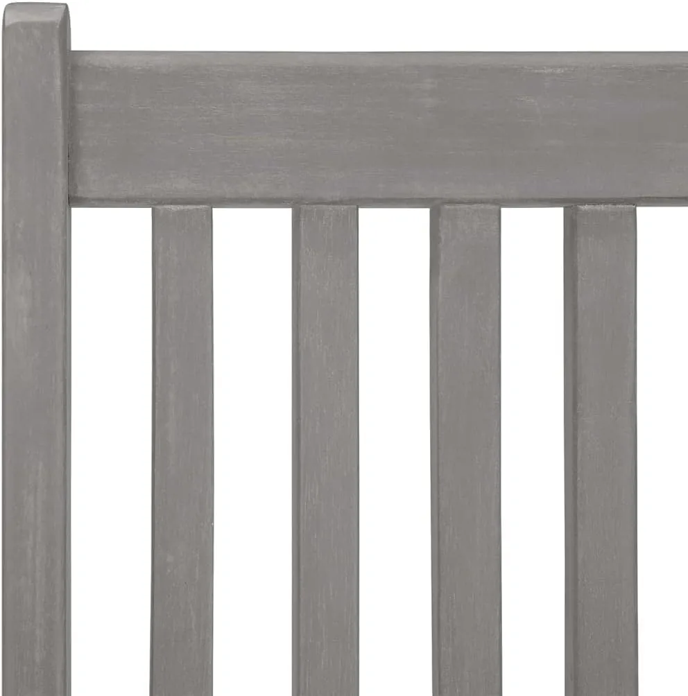 Kitchen Chairs Dining Chairs sillas de comedor chairPatio Reclining Chairs 2 pcs Gray Solid Acacia WoodSuitable for Gardens, courtyards