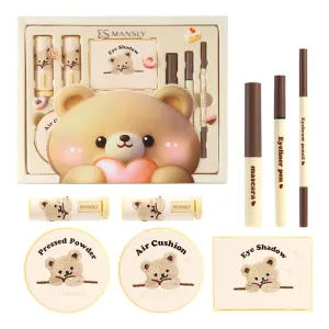 LAMUSELAND Makeup Kit for Women Girls Full Kit, 11 Pieces All in One Professional Makeup Gift Set for Beginner, include Lip Gloss, Eyebrow, Eyeliner, Eyeshadow, Blush, BB Cream (D)