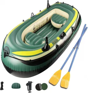 Large Inflatable Boat with, 1,2,3 Person PVC Thicken Inflatable Kayak Canoe Rowing Air Boat Fishing Drifting Diving 200 * 120 * 35cm