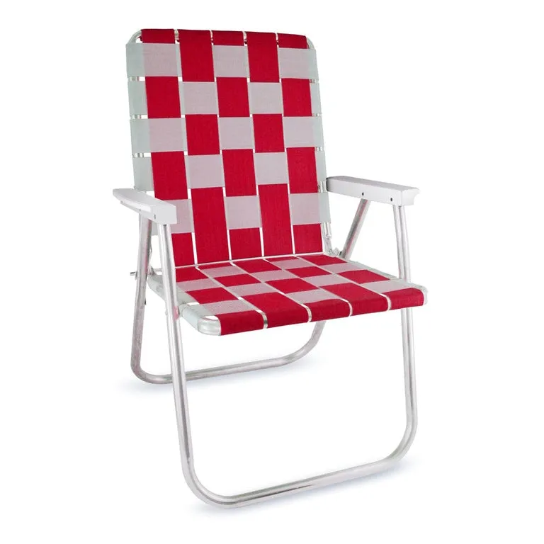 Lawn Chair USA Red & White Classic Chair