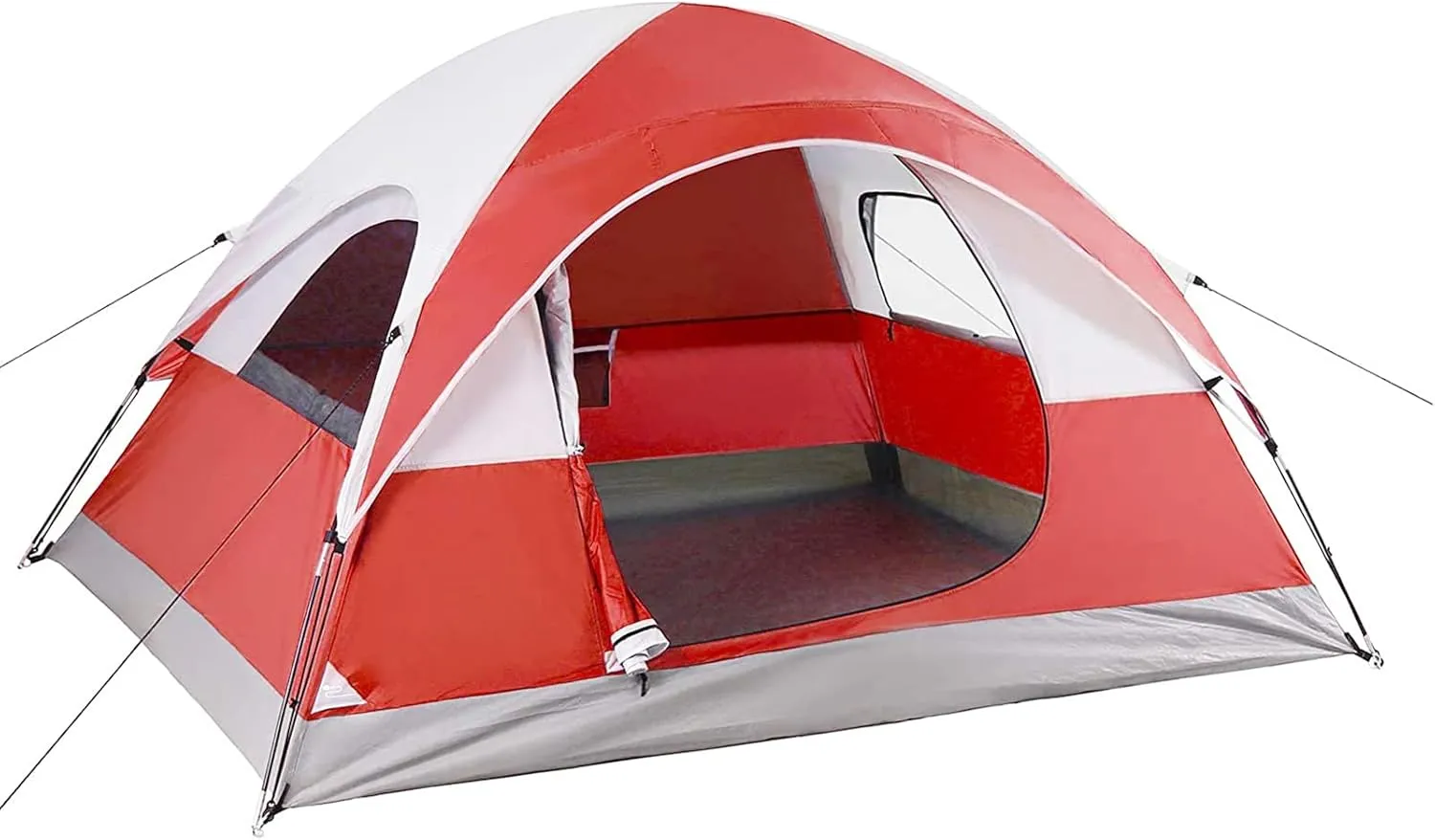 LET'S CAMP 3 Person Backpacking Tent,Portable Lightweight Waterproof Windproof Easy Setup Backpacking Tent,Great for Camping Hiking Mountaineering,Red