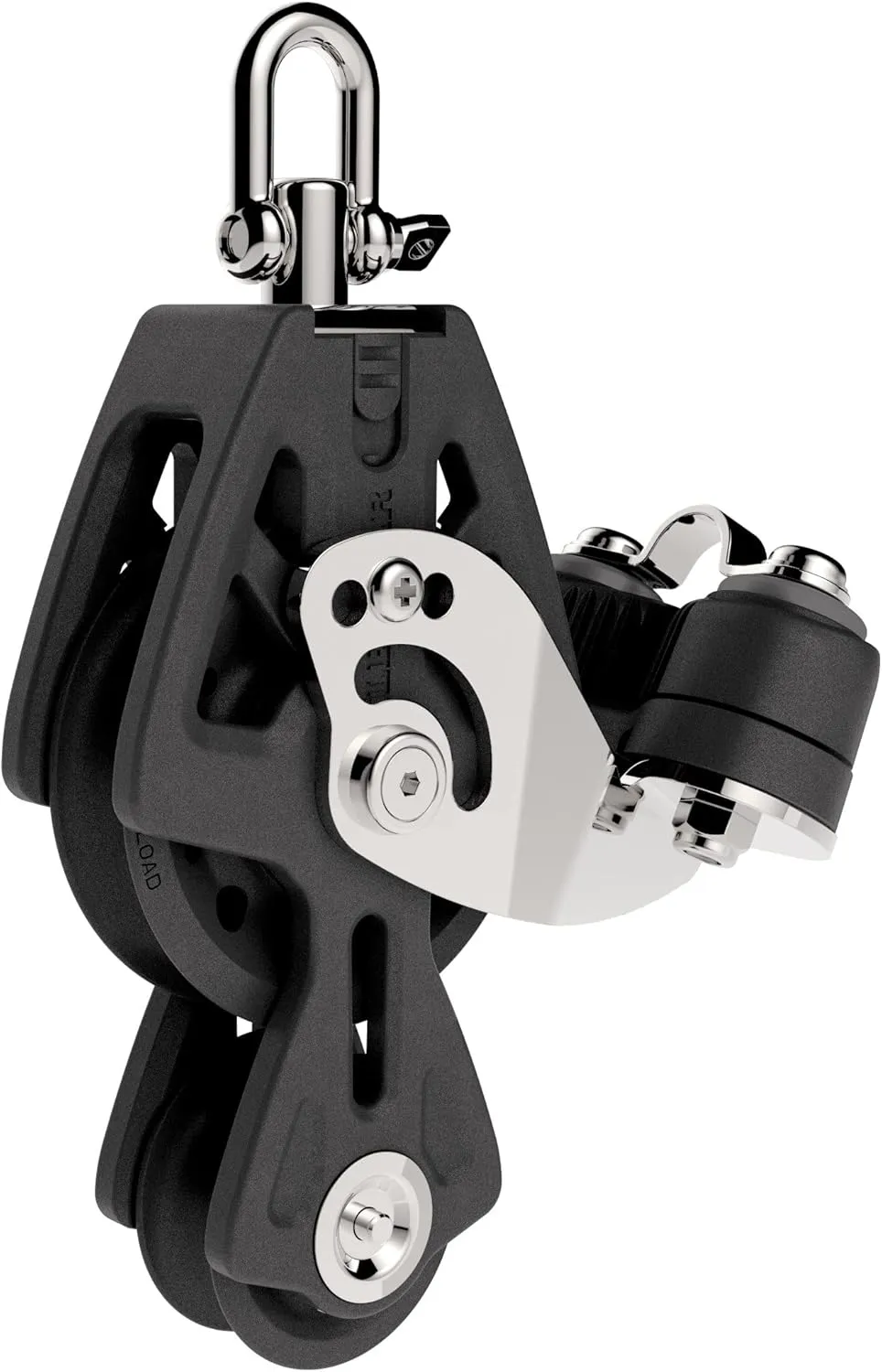Lewmar 72MM Synchro Fiddle Becket Cam – for Speed, Efficiency and Superior handling, Bearing Block with Ball Bearing Performance, Self-aligning Head Allows 30° Float, Compatible with 3/8"-1/2" Lines