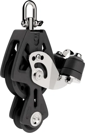 Lewmar 72MM Synchro Fiddle Becket Cam – for Speed, Efficiency and Superior handling, Bearing Block with Ball Bearing Performance, Self-aligning Head Allows 30° Float, Compatible with 3/8"-1/2" Lines
