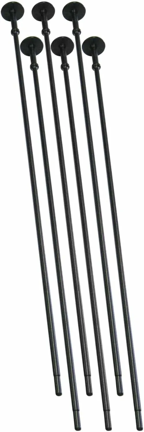 Liberty Safe Rifle Rod Starter - Gun Safe Accessory - Increase Long Gun Capacity in Gun Safe (Black, 6)