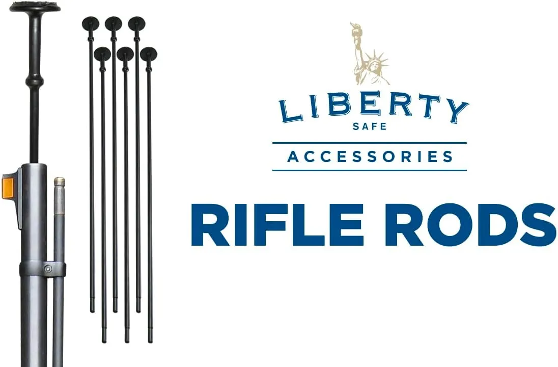 Liberty Safe Rifle Rod Starter - Gun Safe Accessory - Increase Long Gun Capacity in Gun Safe (Orange, 20)
