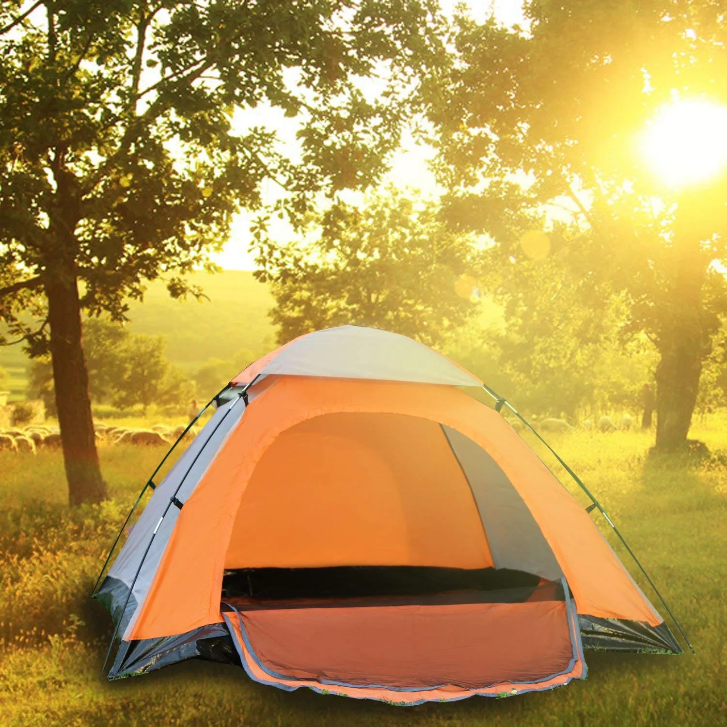 Lightweight 2-3 Person Family Camping Tent