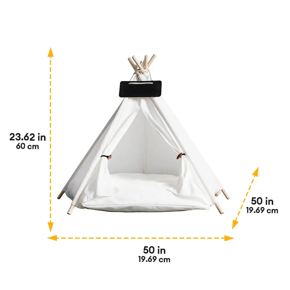 Lightweight Breathable Removable Five-Pointed Star Pet Teepee Tent