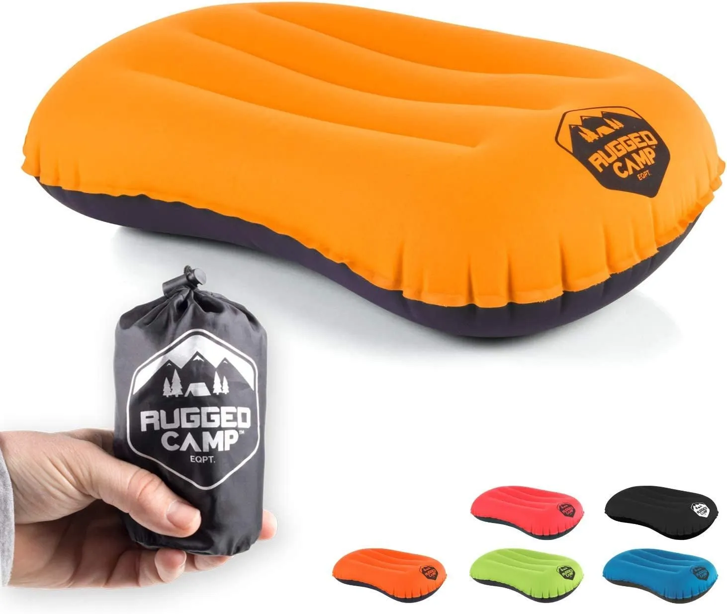 lightweight compressible camping pillow - ergonomic travel support