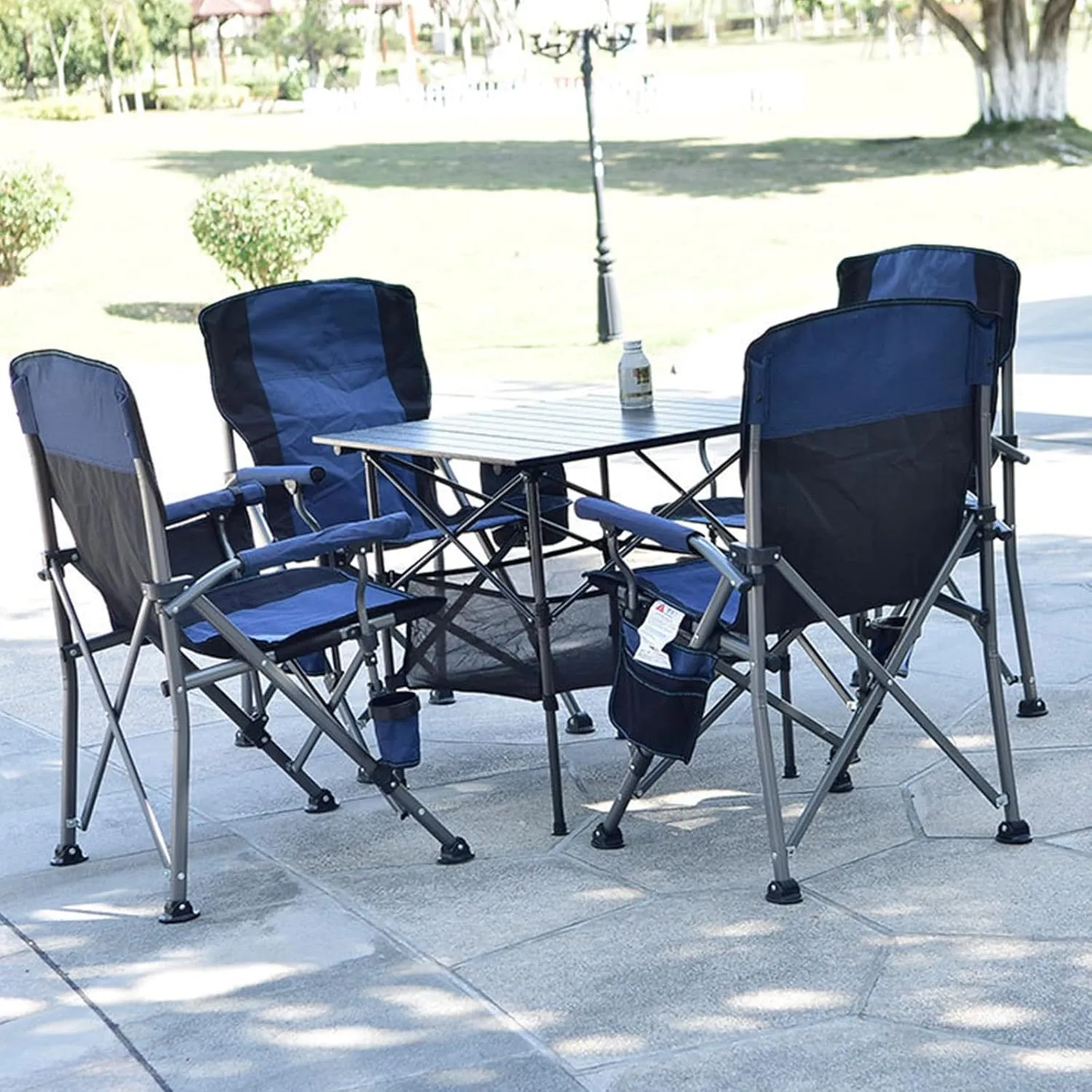 Lightweight Folding Outdoor Beach Camp Chair with Cup Holder, Large Portable Folding Lawn Chairs for Adults, 330lbs Capacity, for Fishing, Hiking, Picnic, Travel, Carry Bag,Green