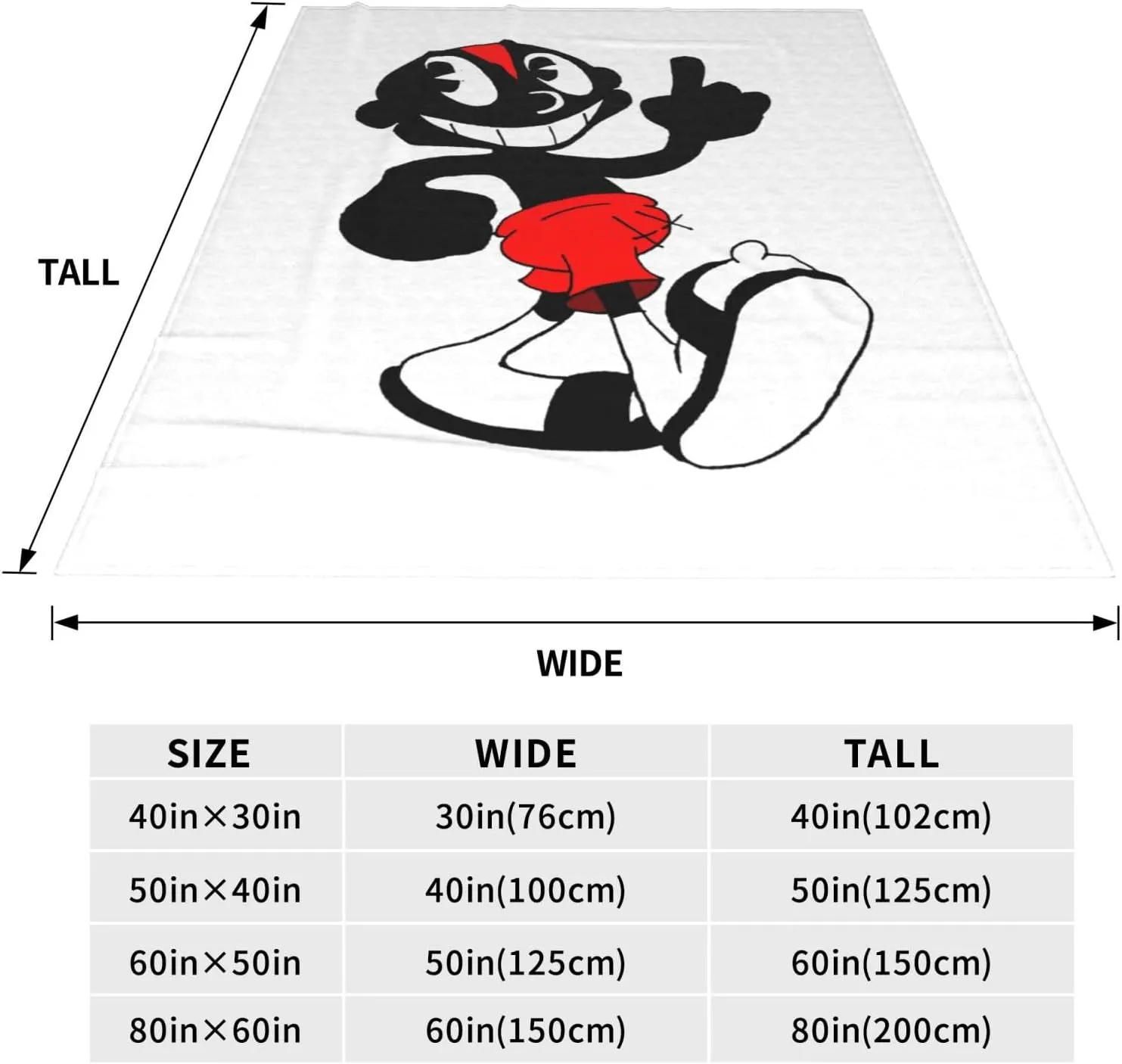 Lil Music Darkie Fleece Throw Blanket Flannel Air Conditioning Quilt for Couch Camping Travel 50"x40"