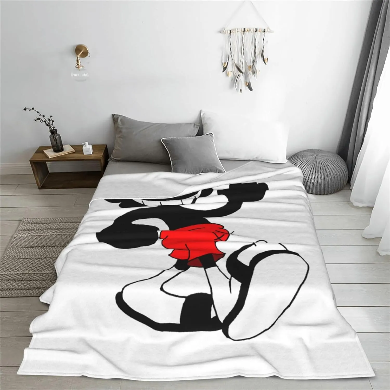 Lil Music Darkie Fleece Throw Blanket Flannel Air Conditioning Quilt for Couch Camping Travel 50"x40"