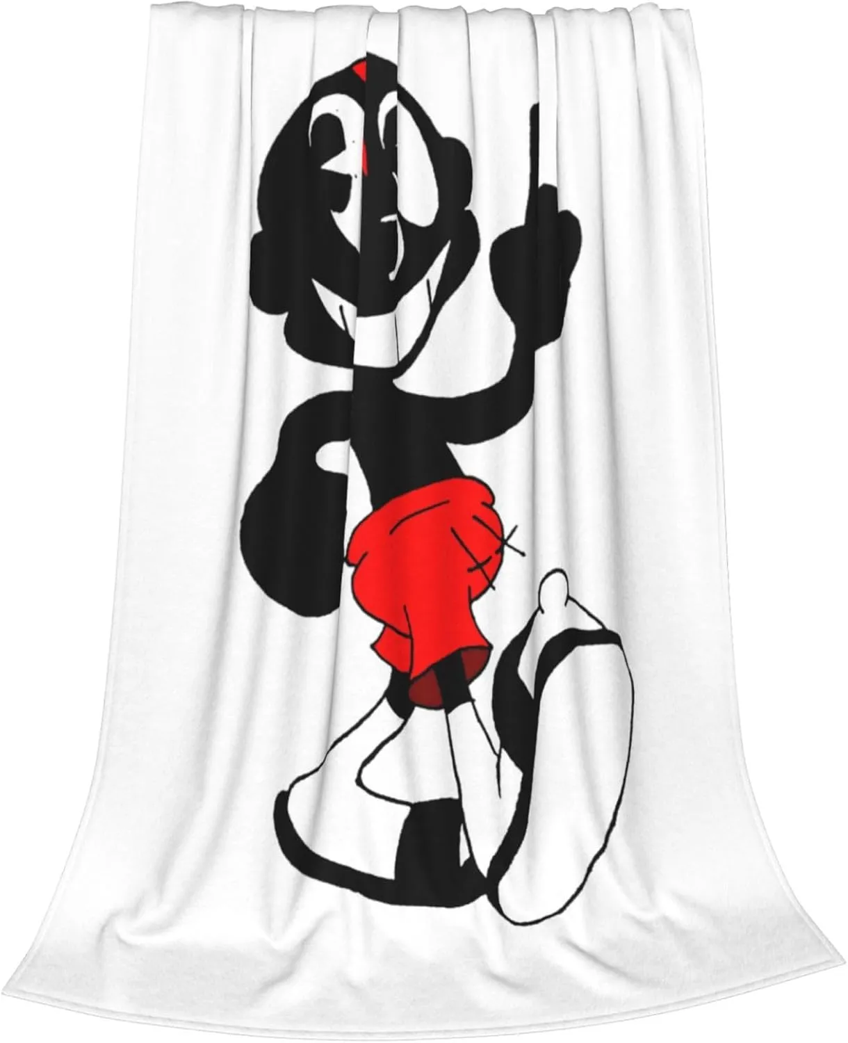 Lil Music Darkie Fleece Throw Blanket Flannel Air Conditioning Quilt for Couch Camping Travel 50"x40"