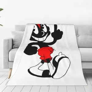 Lil Music Darkie Fleece Throw Blanket Flannel Air Conditioning Quilt for Couch Camping Travel 50"x40"