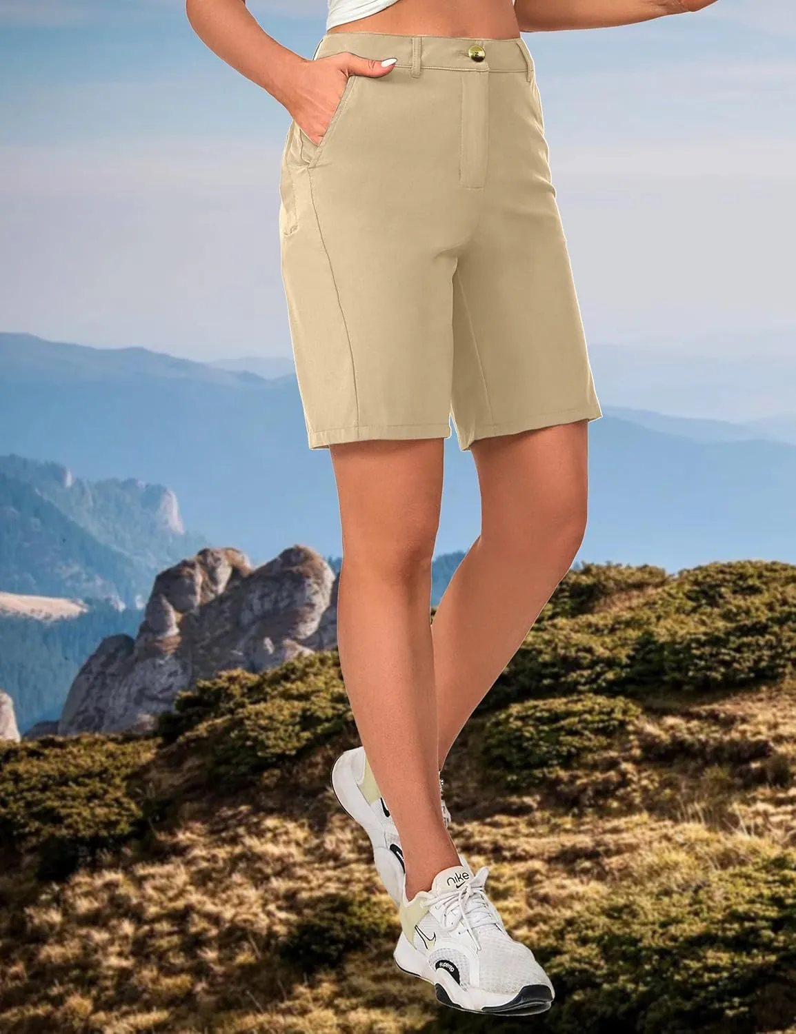 Little Donkey Andy Women's Hiking Shorts Lightweight Waterproof Bermuda Quick Dry Outdoor Pants for Running