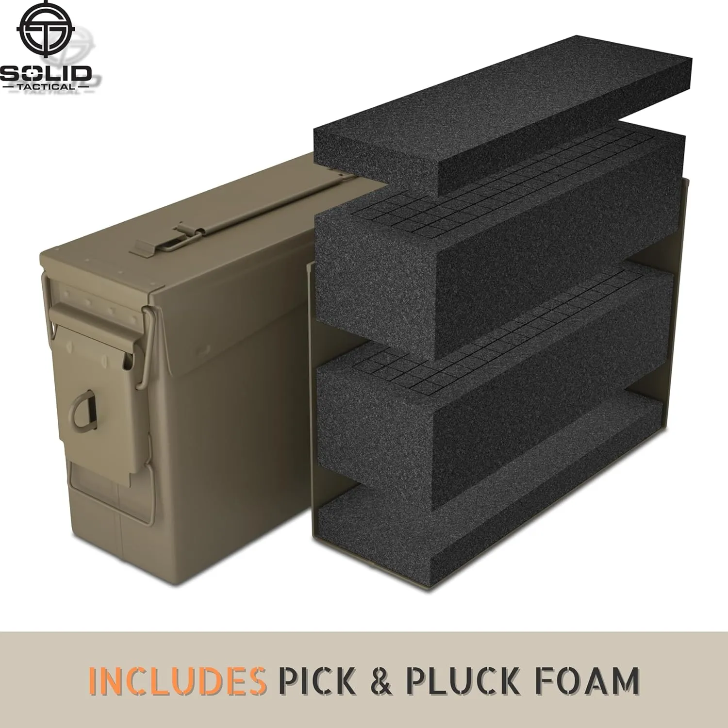 Lockable 30 & 50 Cal Metal Ammo Storage Box 9mm - Military & Army Steel Ammo Can for Ammunition Storage - Waterproof Ammo Crate Utility Box