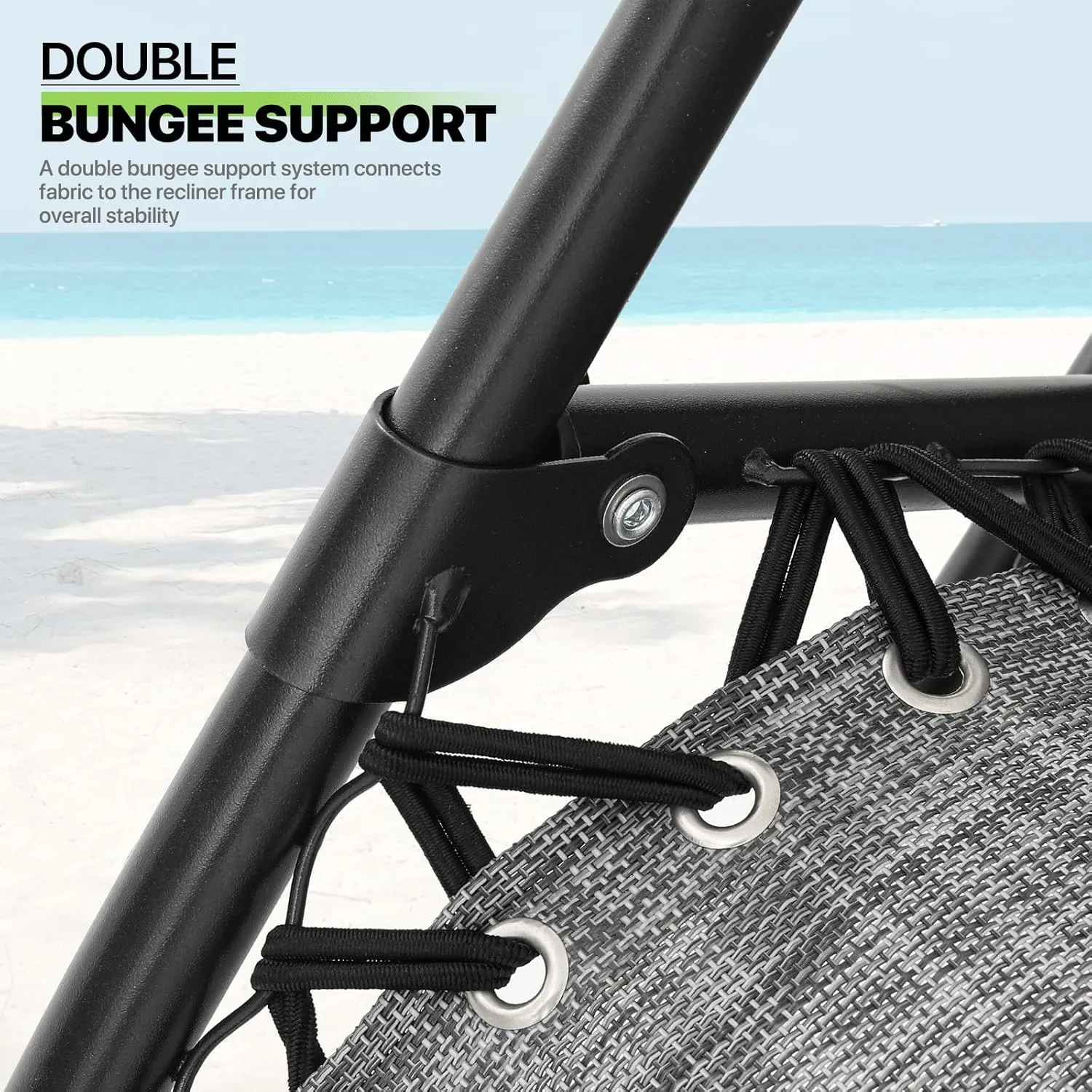 Magshion Zero Gravity Lounge Chairs Set of 2, Outdoor Patio Reclining Chair with Side Tray, Adjustable Anti-Gravity Recliners with Pillow Headrest, Folding Lounger for Lawn Camping Beach, Dark Grey