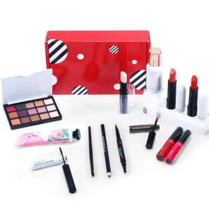 Makeup Kit Gift Set,Makeup Kit for Women Full Kit, Girls' Basic Cosmetics Set Include Eyeshadow Palette Lipstick Eyebrow Pencil Brush,Lightweight Design 13-piece Set In A Box