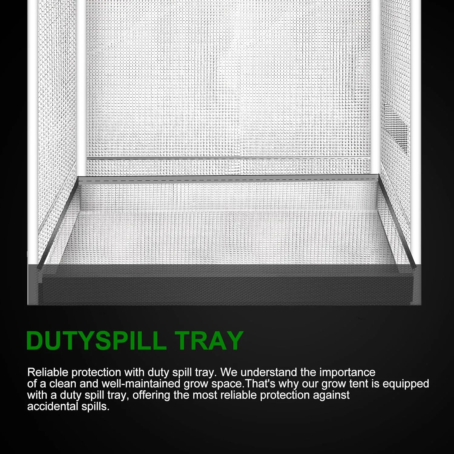 MELONFARM 4x2 Grow Tent, 48"x24"x60'' High Reflective 600D Diamond Mylar Canvas with Observation Window and Floor Tray for Hydroponic Indoor Plant Growing