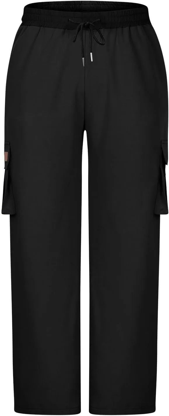 Men's Hiking Cargo Work Pants Quick Dry Drawstring Lightweight Tactical Pants Travel Fishing Camping Outdoor Pants