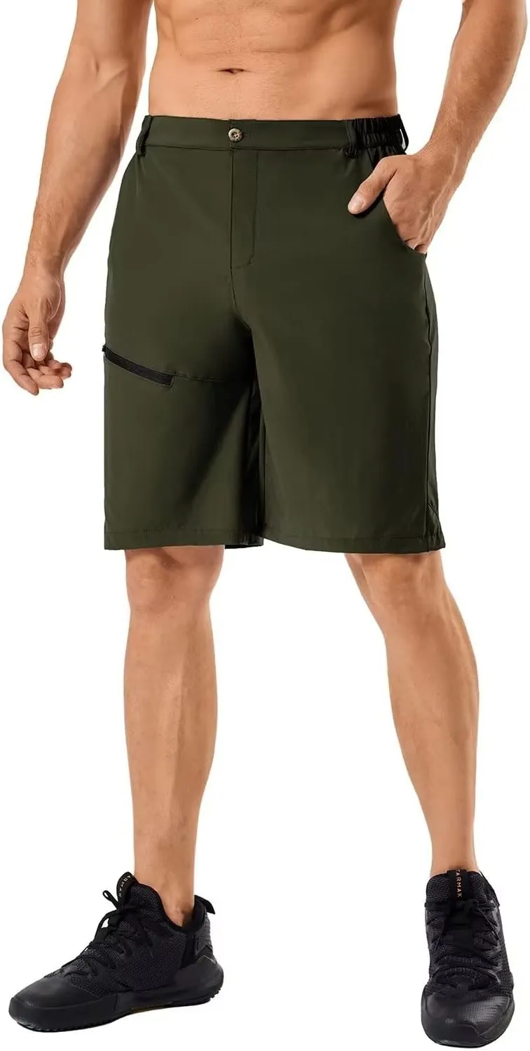 Men's Quick Dry Lightweight Stretch Cargo Hiking Shorts with 6 Pockets