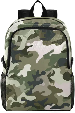 Military Style Foldable Backpack - Desert Camo Ultralight Travel Pack with Waterproof Zippers, Compact 7.8x9in when Folded for Hiking/Camping