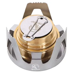 Mini Alcohol Stove with Aluminium Stand for Backpacking from Redcamp