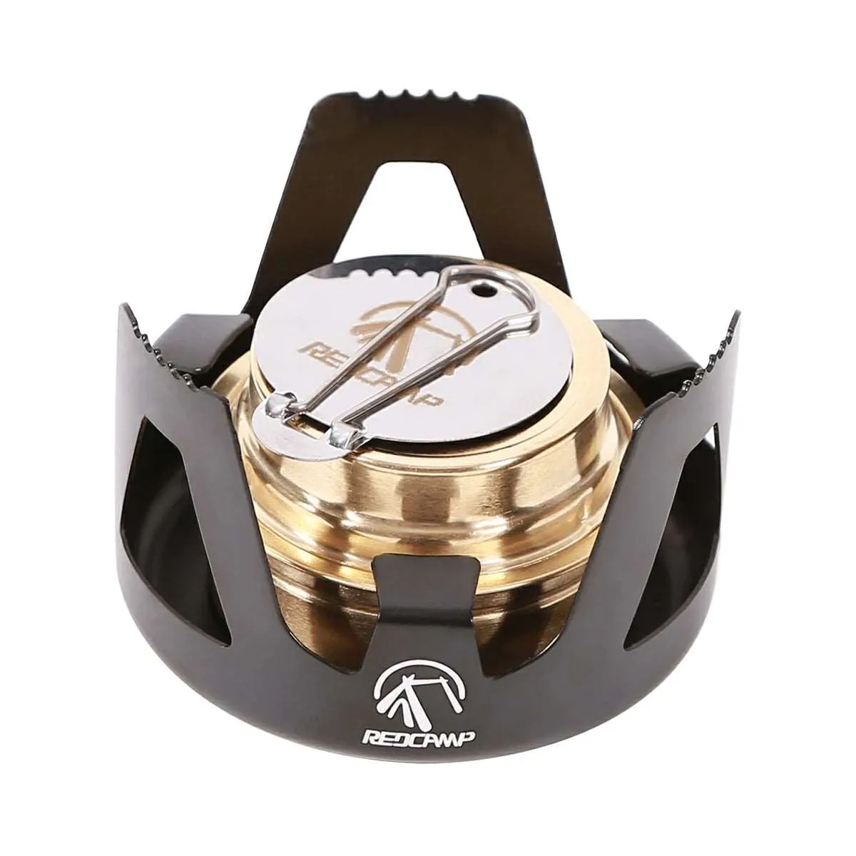Mini Alcohol Stove with Aluminium Stand for Backpacking from Redcamp