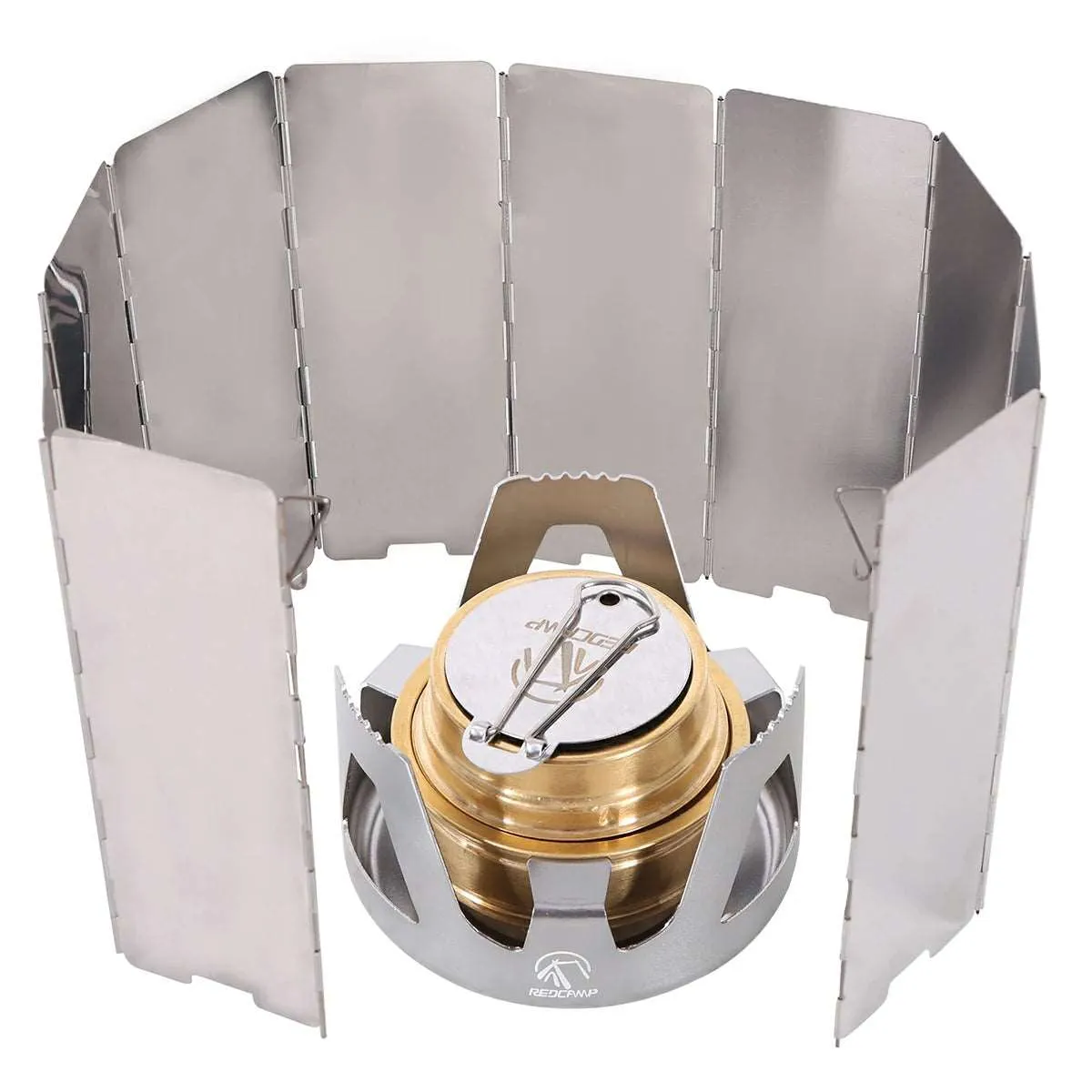 Mini Alcohol Stove with Aluminium Stand for Backpacking from Redcamp