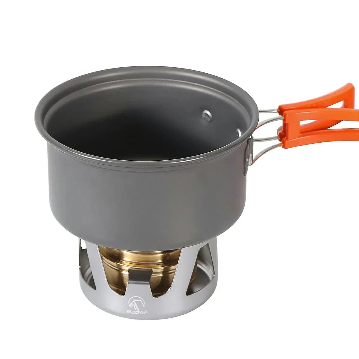 Mini Alcohol Stove with Aluminium Stand for Backpacking from Redcamp