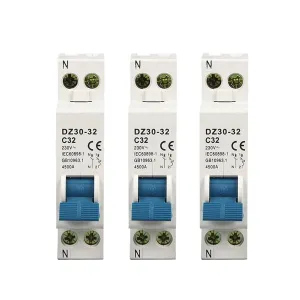 Mini Circuit Breaker DPN DZ30-32 1P N 10A 16A 20A 25A 32A 220V 230V 50HZ 60HZ Circuit Breaker DIN Rail RCBO(20A)