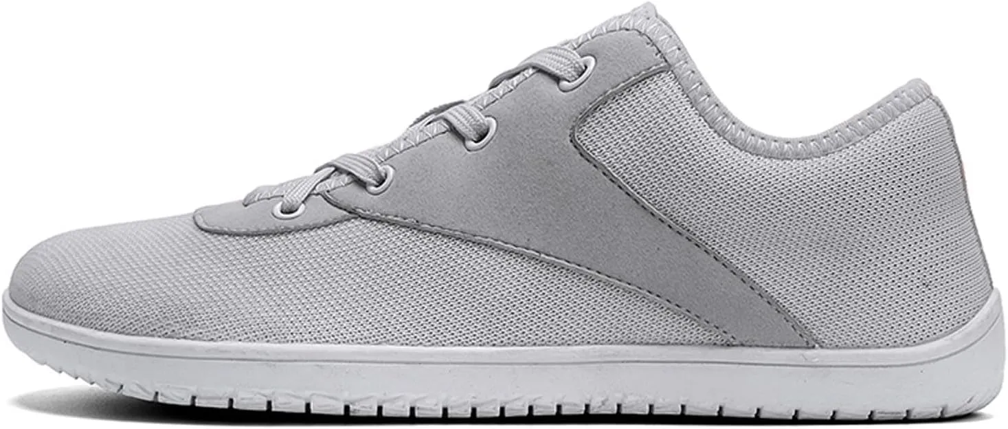 Minimalist Barefoot Shoes Womens Mens | Zero Drop Sole | Wide Toe Box | Fashion Canvas Sneakers Casual Walking Shoes Cross Trainer City Road Running Shoes