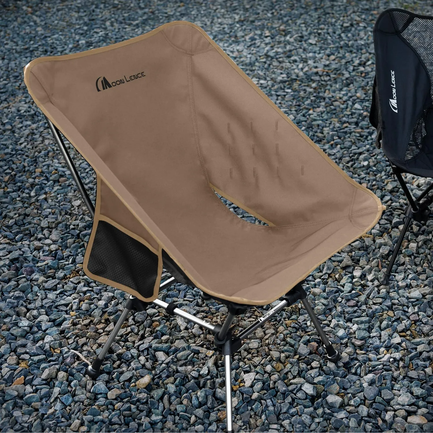 MOON LENCE Camping Chair Plus, Upgraded Comfort & Size, Still Compact and Lightweight, Folding Portable Chair for Backpacking & Hiking, 400Lbs Capacity, Gen 3 Plus