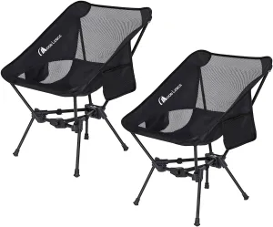 MOON LENCE Portable Camping Chair Backpacking Chair - The 4th Generation Ultralight Folding Chair - Compact, Lightweight Foldable Chairs for Hiking Mountaineering, Beach