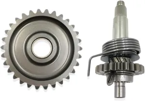 Motorcycle Engine Kick Starter Shaft Assembly Fit For LONCIN DT230 MT250 TSE250R HJ250H Ignition Shaft Start Rod Idle Gear Motorcycle starter drive(1 Kit)