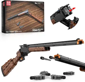 Mould King 14016 Double Barrelled Model Building Set for Adults,1054 PCS 1:1 Simulation Shooting Building Set Model Toys for Adults Boys Teens Age 12 , Collectible Gift for Military Lover