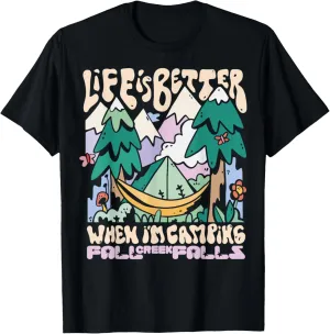 Mountains Fall Creek Falls Tennessee Camping Wild Animals T-Shirt