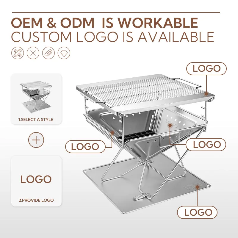 MT-045 14In Time-sensitive offer Campingmoon Foldable Grill Great deal