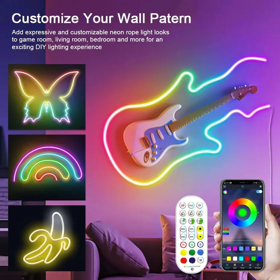 Multicolor Smart RGBIC Neon Strip Lights