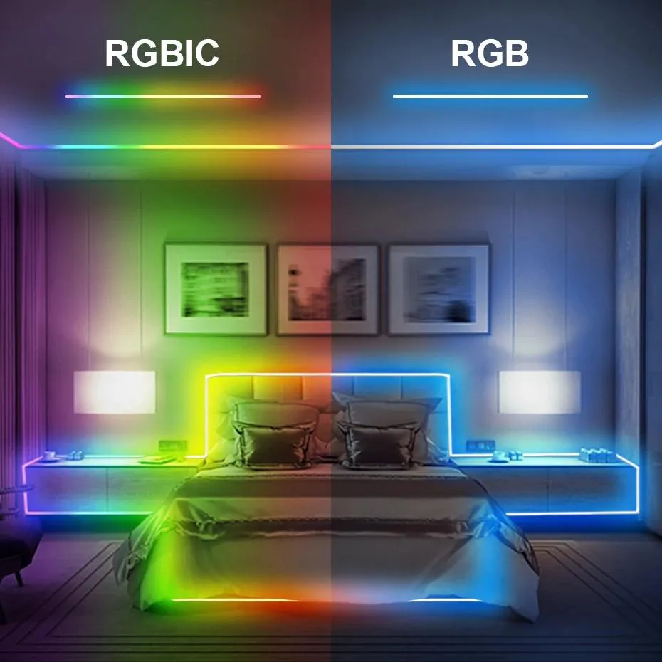 Multicolor Smart RGBIC Neon Strip Lights
