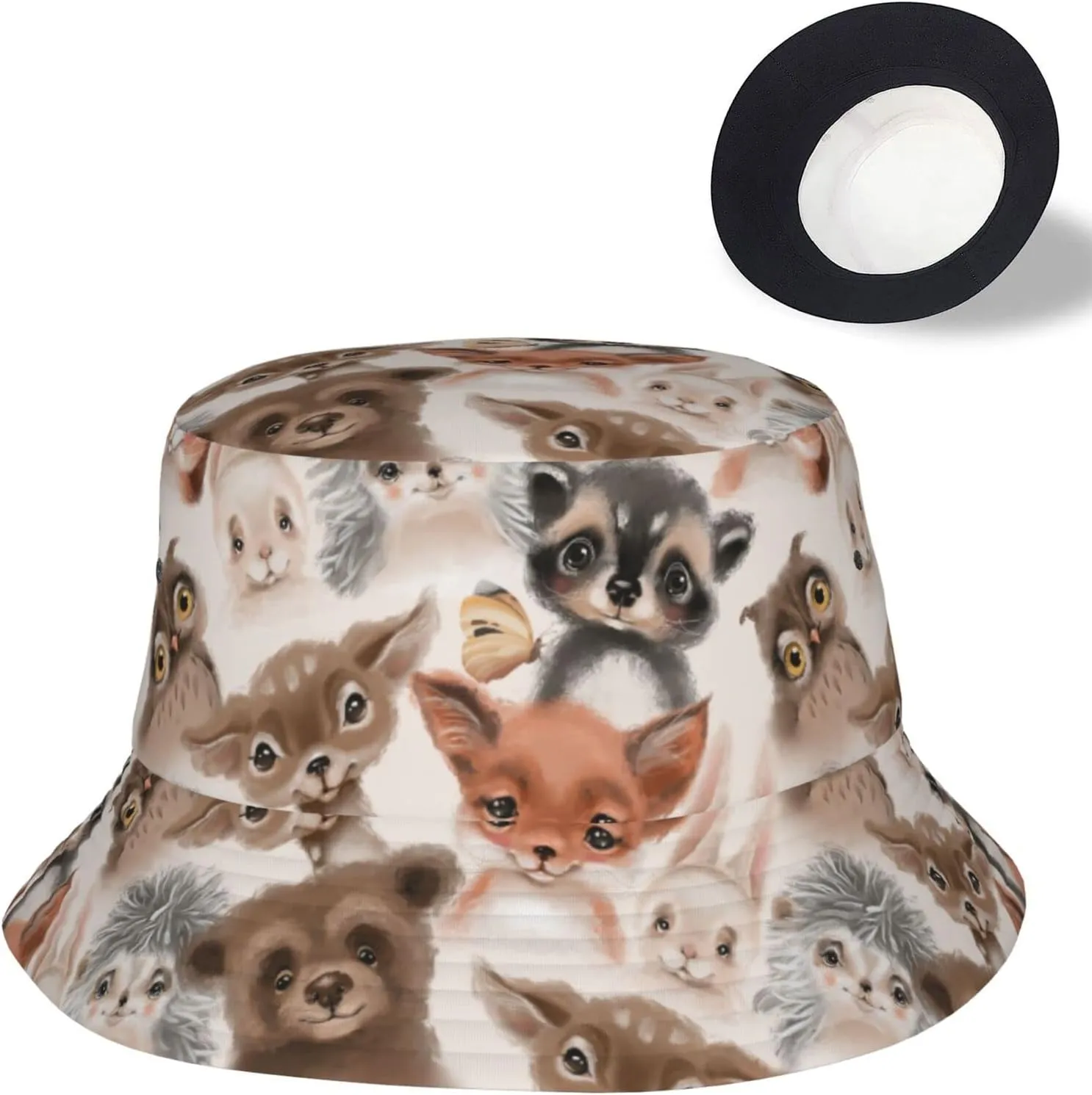 Musical Bucket Hats for Women Summer Sun Beach Travel Outdoor Fishing Cap Unisex Men Bucket Hat