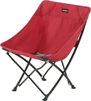 Naturehike Folding Camping Chair, Outdoor Portable Compact Chair, Collapsible & Comfortable, Heavy Duty for Travel Picnic Hiking Fishing Beach, Lightweight Backpack Chair, Red